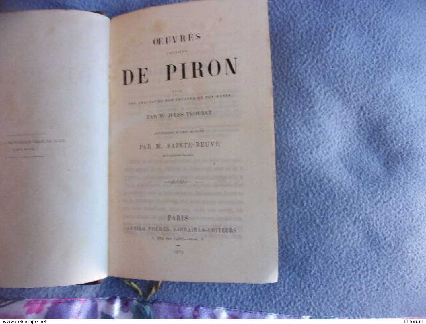 Oeuvres Choisies Avec Une Analyse De Son Théatre Et Des Notes - 1801-1900