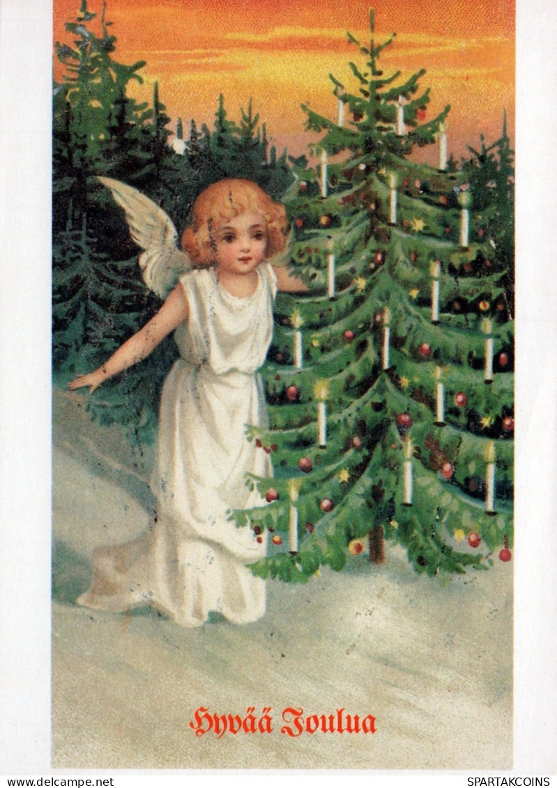 ENGEL WEIHNACHTSFERIEN Feiern & Feste Vintage Ansichtskarte Postkarte CPSM #PAJ302.DE - Engel