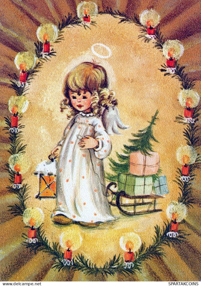 ENGEL WEIHNACHTSFERIEN Feiern & Feste Vintage Ansichtskarte Postkarte CPSM #PAH353.DE - Engel