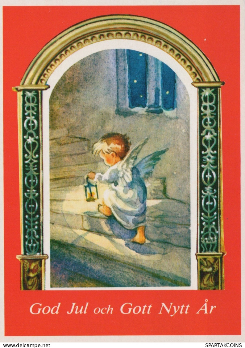 ENGEL WEIHNACHTSFERIEN Feiern & Feste Vintage Ansichtskarte Postkarte CPSM #PAJ363.DE - Engel