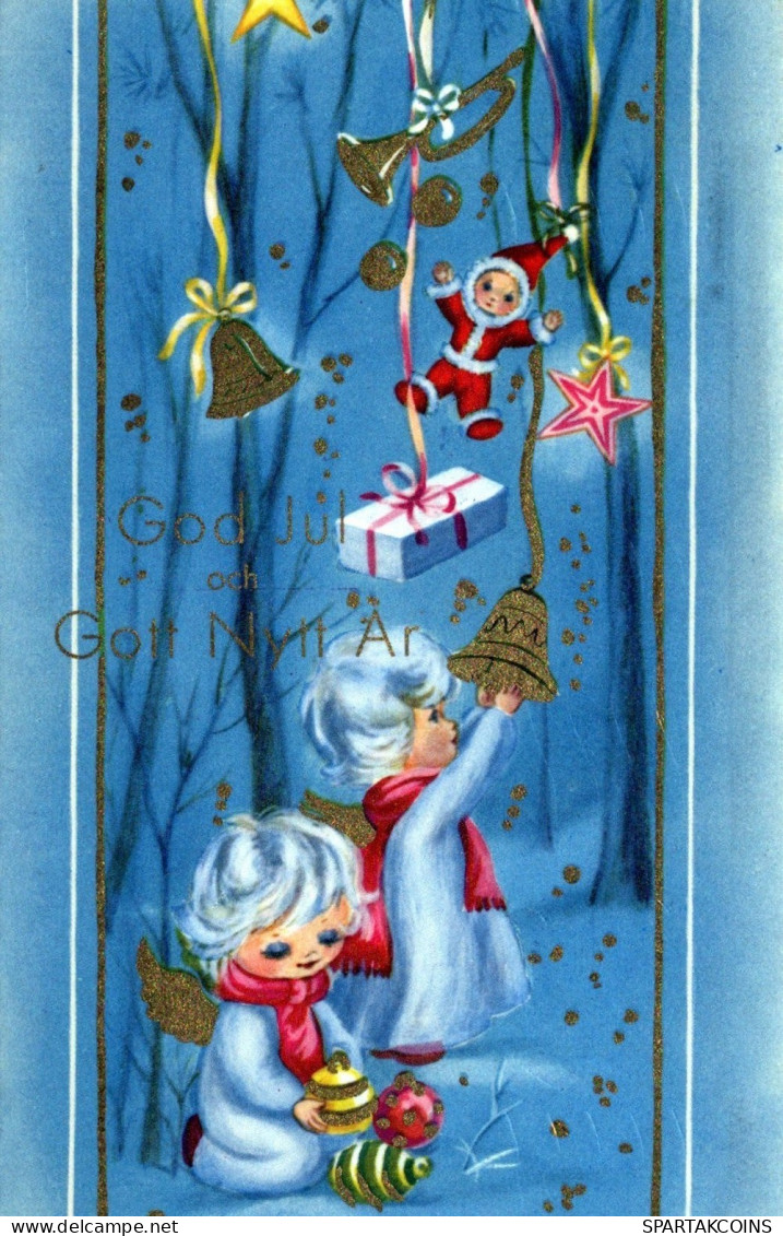 ENGEL WEIHNACHTSFERIEN Vintage Ansichtskarte Postkarte CPSMPF #PAG784.DE - Engel