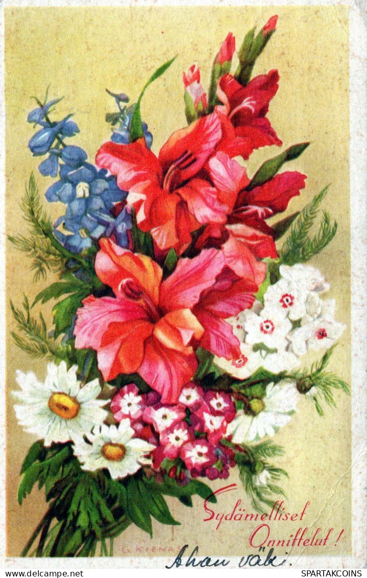 FLEURS Vintage Carte Postale CPA #PKE707.FR - Blumen