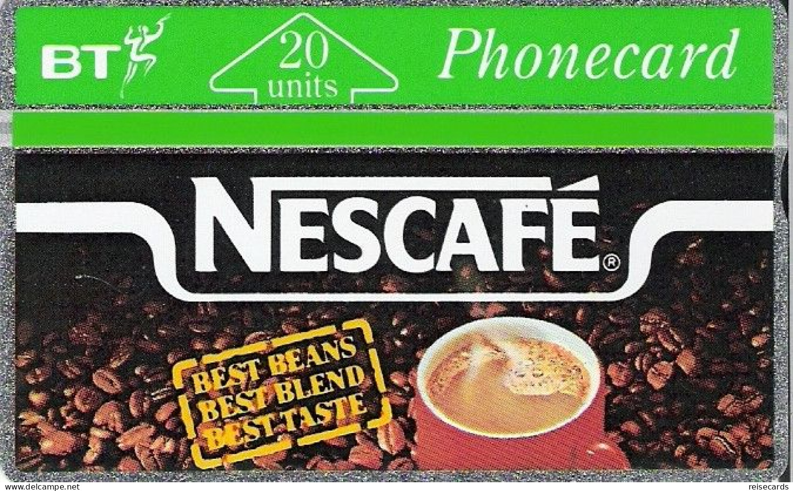 Great Britain: British Telecom - 124F Nescafé. Mint - BT Emissions Publicitaires