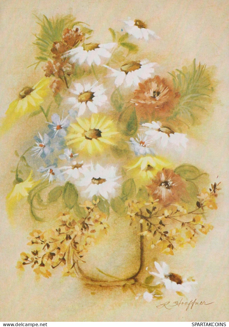 FLEURS Vintage Carte Postale CPSM #PBZ111.FR - Blumen