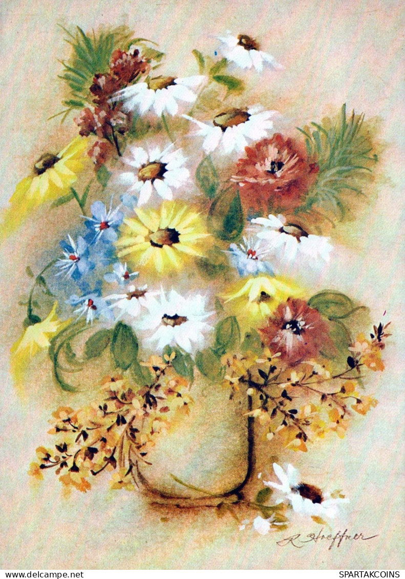 FLEURS Vintage Carte Postale CPSM #PBZ111.FR - Blumen