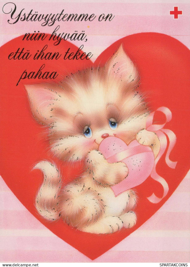 CHAT CHAT Animaux Vintage Carte Postale CPSM #PBQ992.FR - Cats