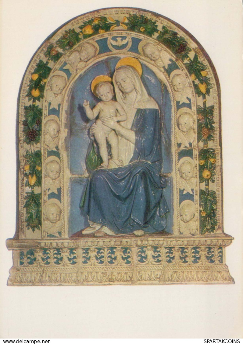 Vierge Marie Madone Bébé JÉSUS Religion Vintage Carte Postale CPSM #PBQ216.FR - Vierge Marie & Madones