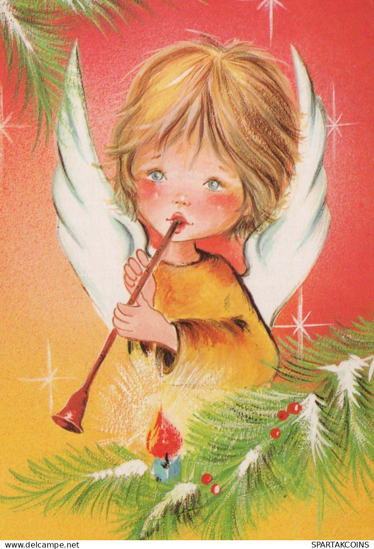 ANGE Noël Vintage Carte Postale CPSM #PBP384.FR - Engel