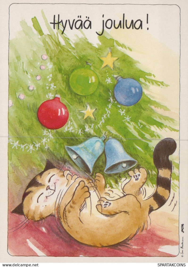 GATTO KITTY Animale Vintage Cartolina CPSM Unposted #PAM207.IT - Cats