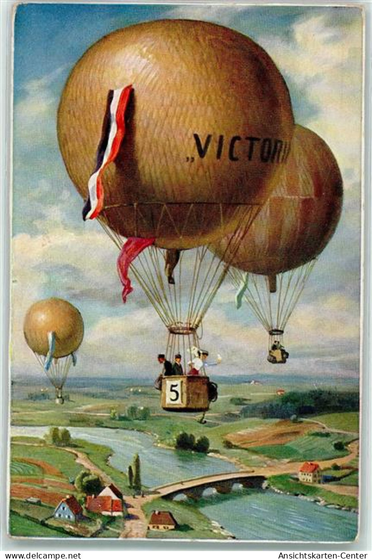 13443604 - Verlag T.S.N. Serie 1080 Wettfliegen AK - Globos