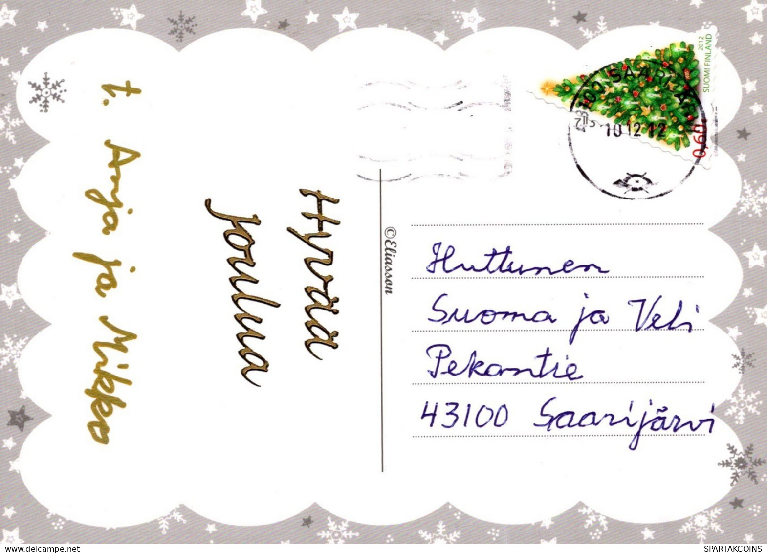 ANGELO Buon Anno Natale Vintage Cartolina CPSM #PAH484.IT - Engel