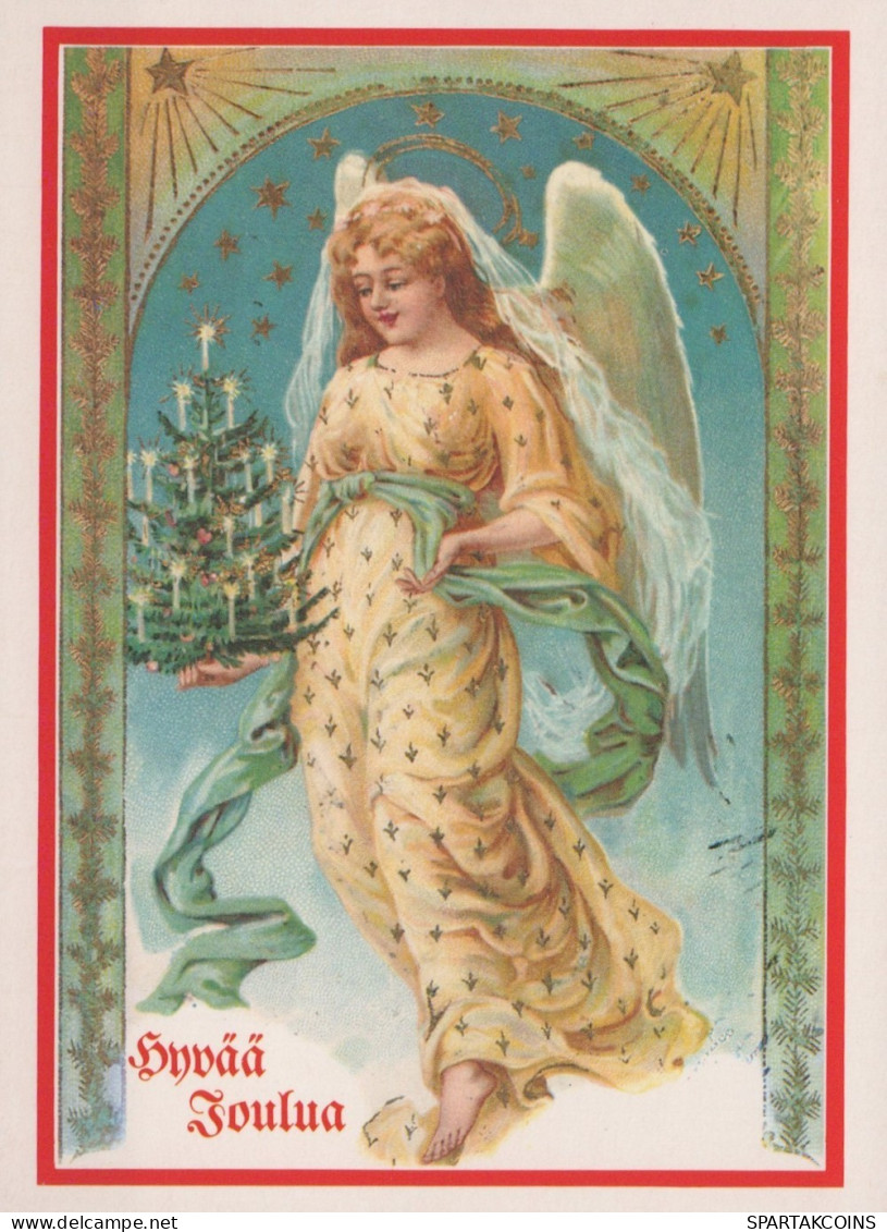 ANGELO Buon Anno Natale Vintage Cartolina CPSM #PAH422.IT - Engel