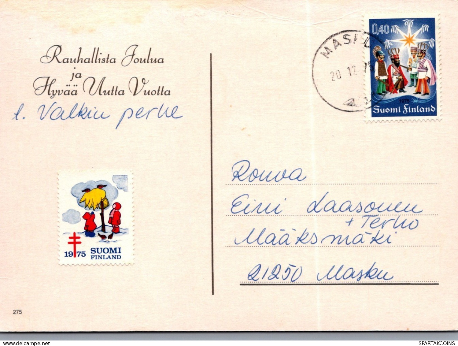 ANGELO Buon Anno Natale Vintage Cartolina CPSM #PAG973.IT - Engel