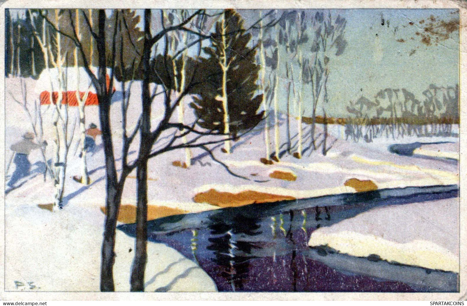 Neujahr Weihnachten Vintage Ansichtskarte Postkarte CPSMPF #PKD199.DE - New Year