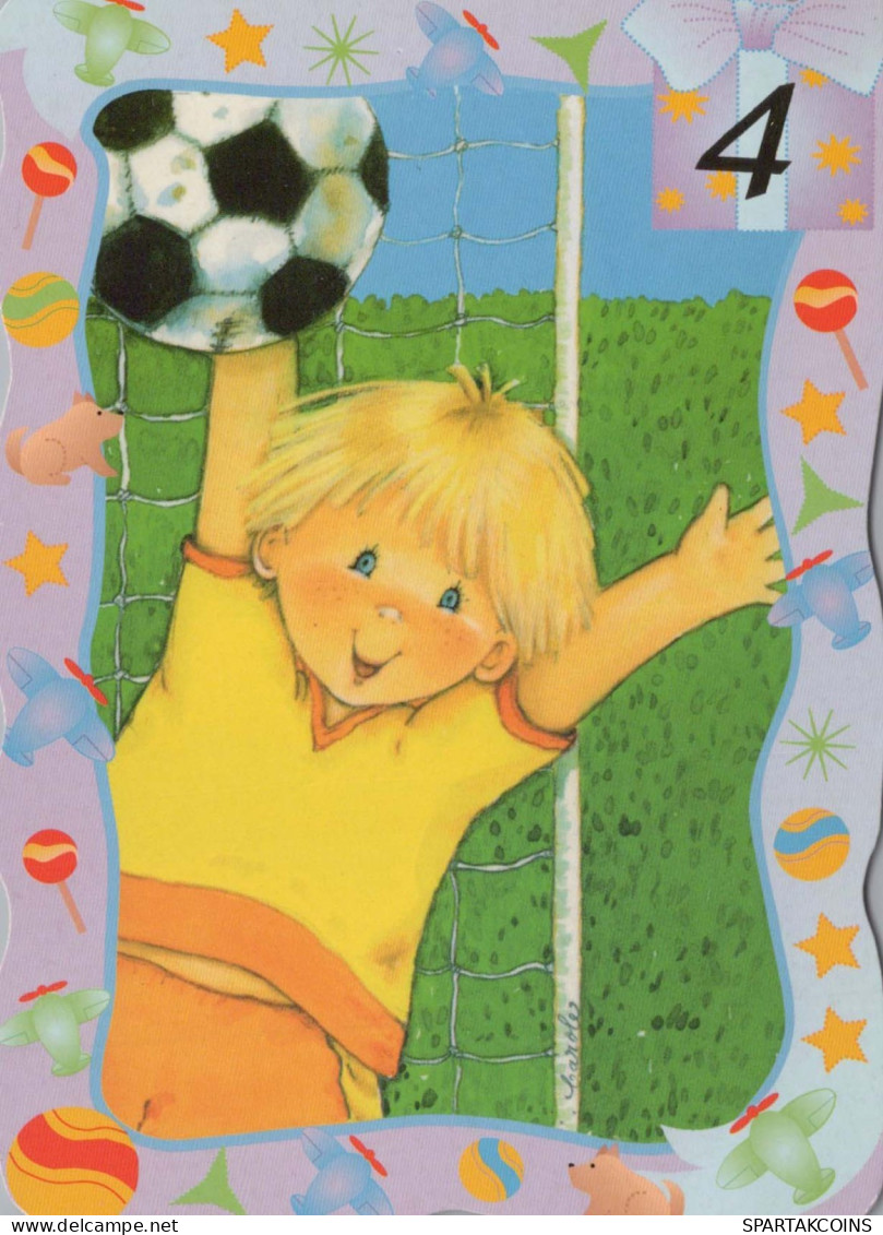 ALLES GUTE ZUM GEBURTSTAG 4 Jährige JUNGE KINDER Vintage Ansichtskarte Postkarte CPSM Unposted #PBU077.DE - Birthday