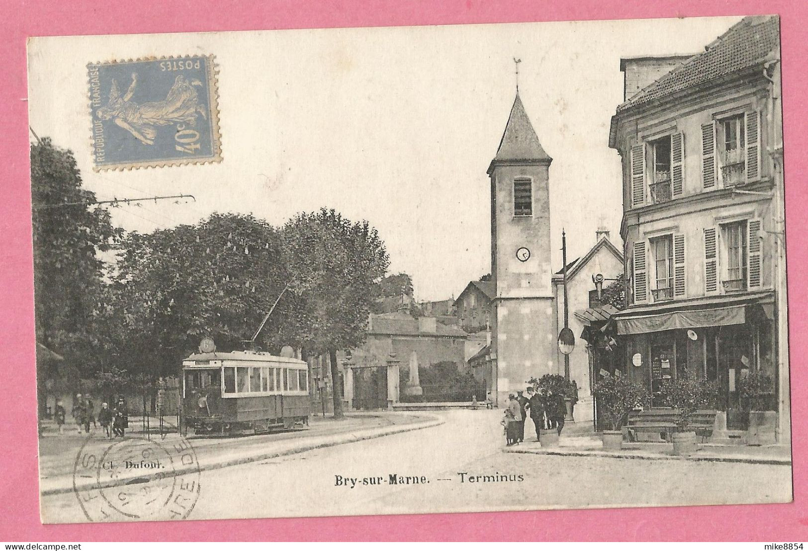 F2492  CPA  BRY SUR MARNE  (Seine)  Terminus  - TRAMWAY  +++++ - Bry Sur Marne