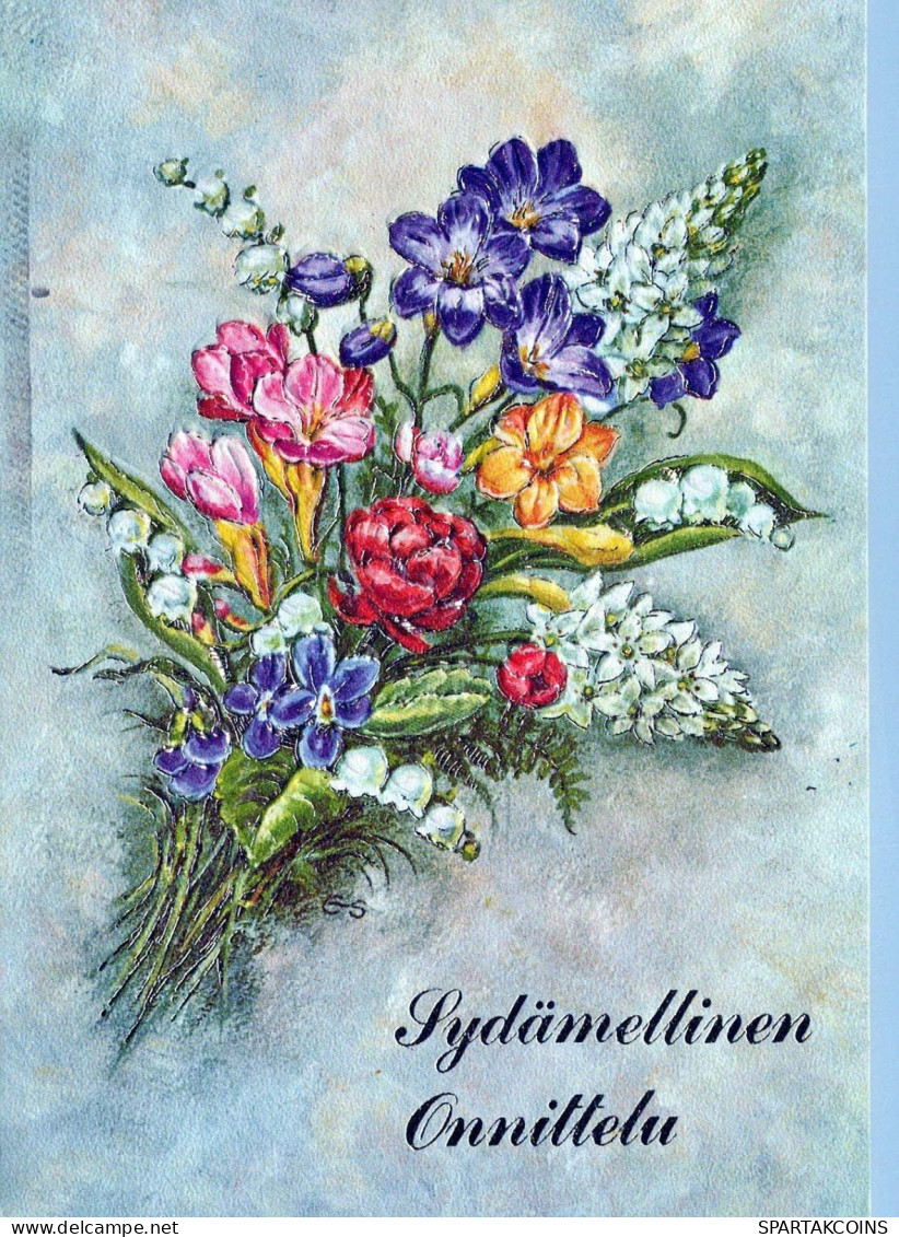 FIORI Vintage Cartolina CPSM #PBZ413.IT - Fleurs