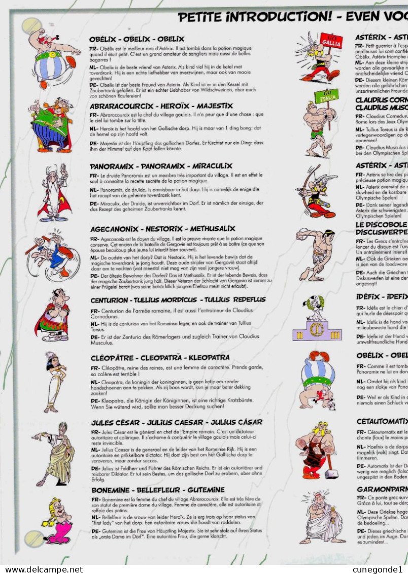 Jeu de société ASTERIX AUX JEUX OLYMPIQUES état neuf,  bien complet avec poster - FR NL & D - Voir les photos et scans