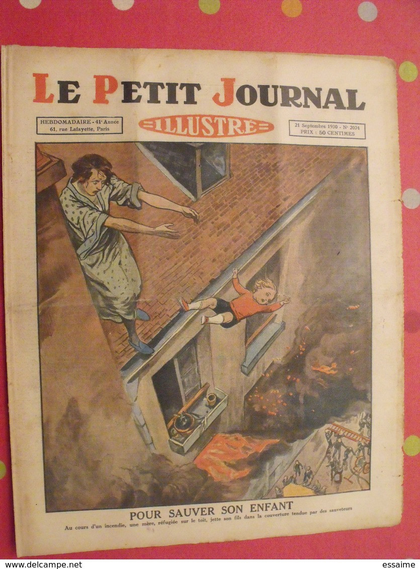 5 N° "le Petit Journal Illustré" Septembre-octobre 1930. Course Vélo Grand Bi Gouraud Zeppelin Dirigeable Duel - 1900 - 1949