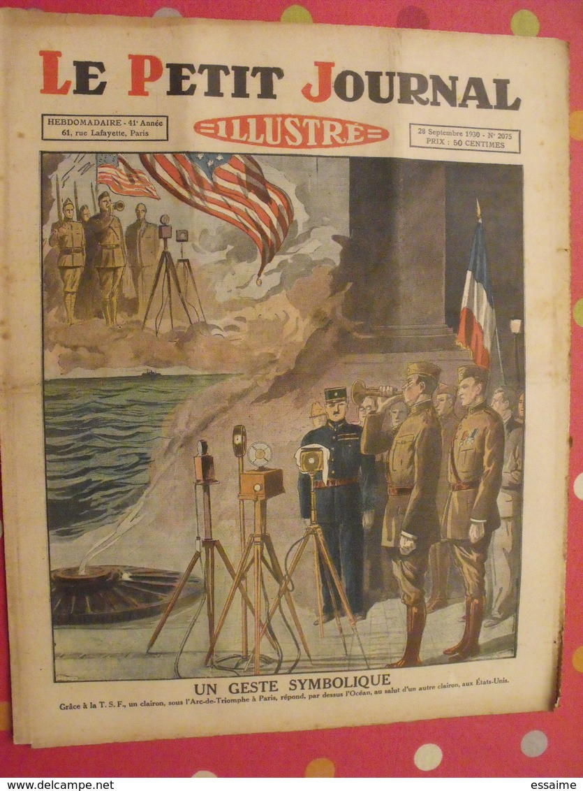 5 n° "le petit journal illustré" septembre-octobre 1930. course vélo grand bi gouraud zeppelin dirigeable duel