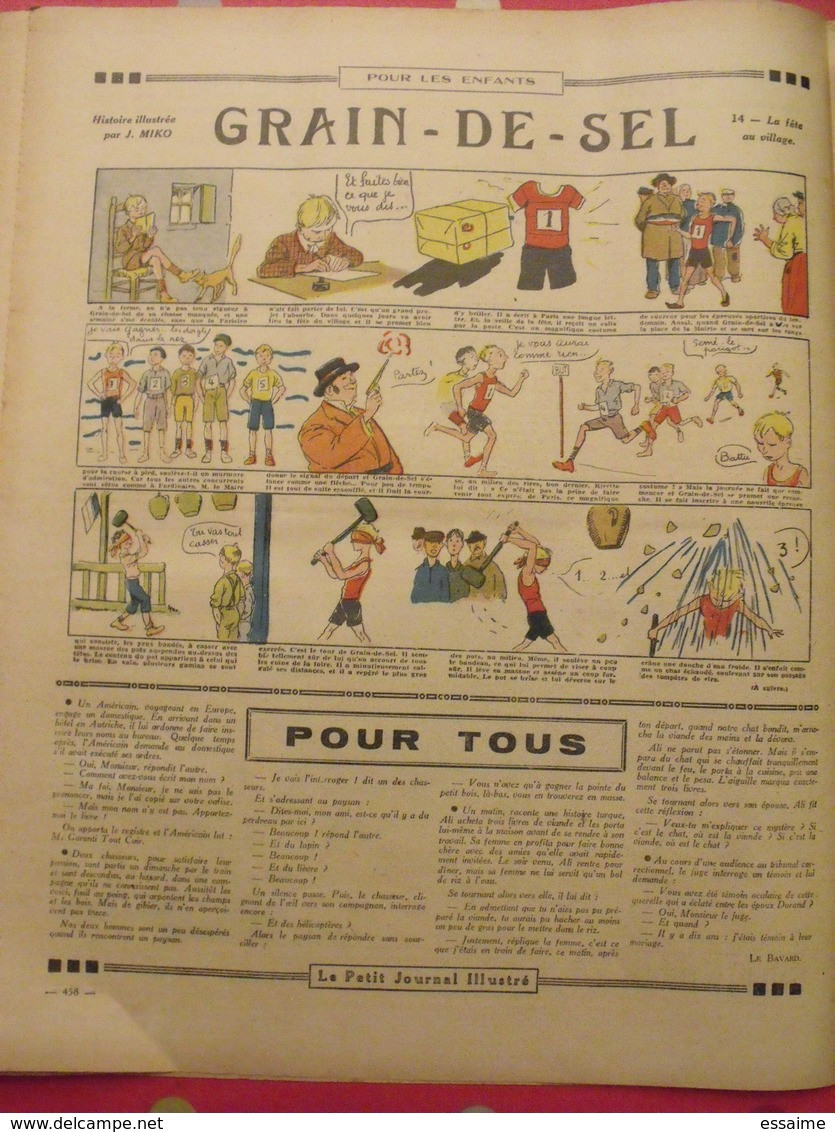 5 n° "le petit journal illustré" septembre-octobre 1930. course vélo grand bi gouraud zeppelin dirigeable duel