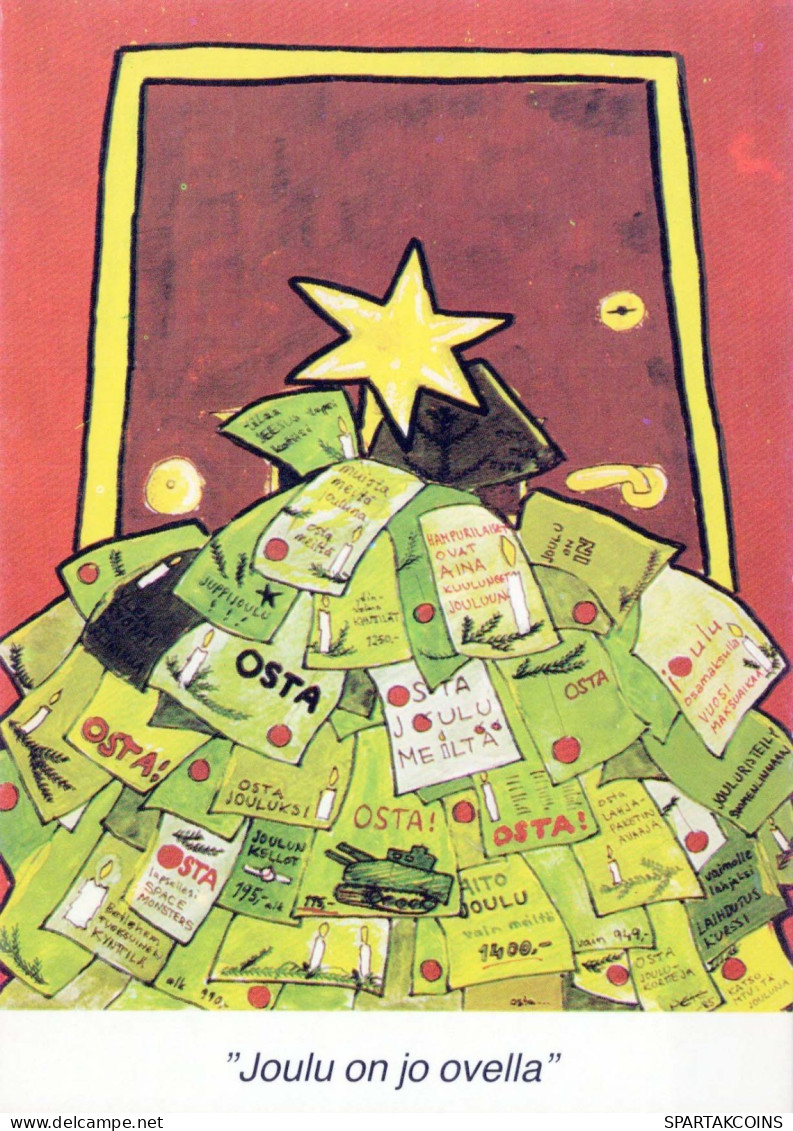 Buon Anno Natale CANDELA Vintage Cartolina CPSM #PAV173.IT - Anno Nuovo