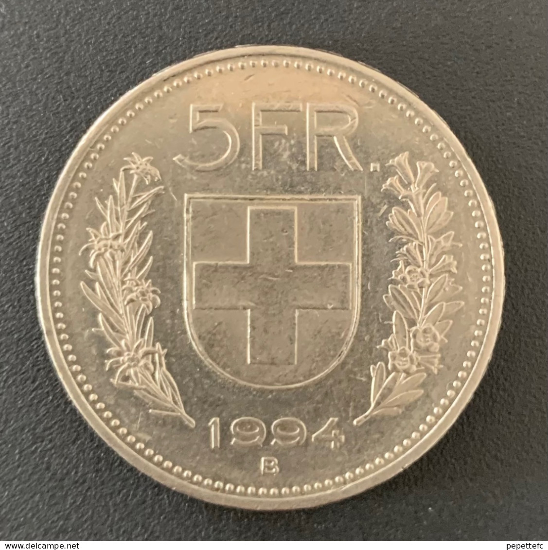 5 Francs Suisse - Tête De Berger - 1994 - 5 Franken