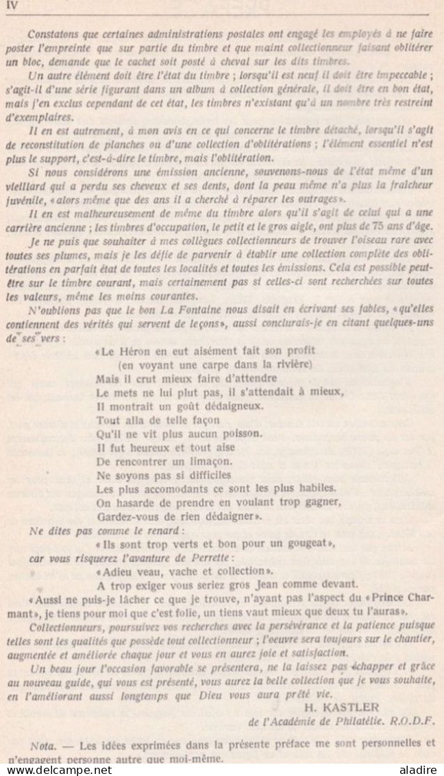 SPAL - Strasbourg 1952 - Catalogue Des Cachets Allemands D'Alsace Lorraine 1872 à 1918 - Haut Rhin, Bas Rhin Et Moselle - Filatelie En Postgeschiedenis