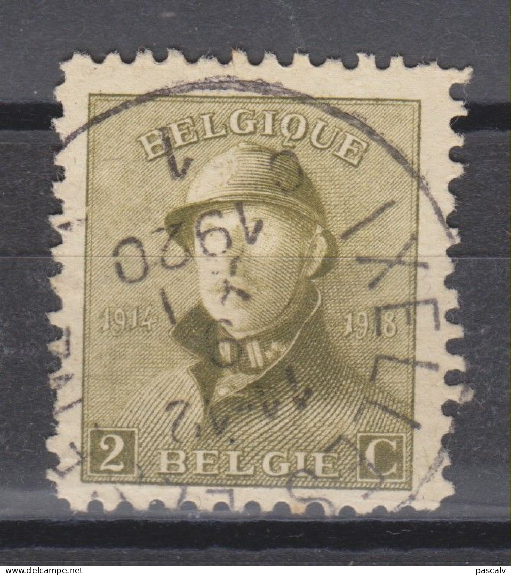 COB 166 Oblitération Centrale IXELLES 1 - 1919-1920 Albert Met Helm