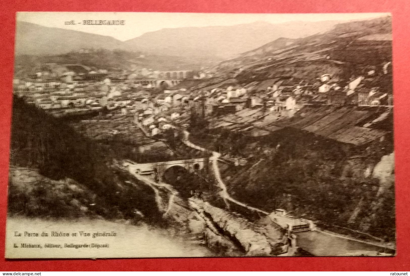 01 - AIN - BELLEGARDE  -  CPA 128 - Perte Du Rhone / Vue Générale - Ed Michaux - Bellegarde-sur-Valserine