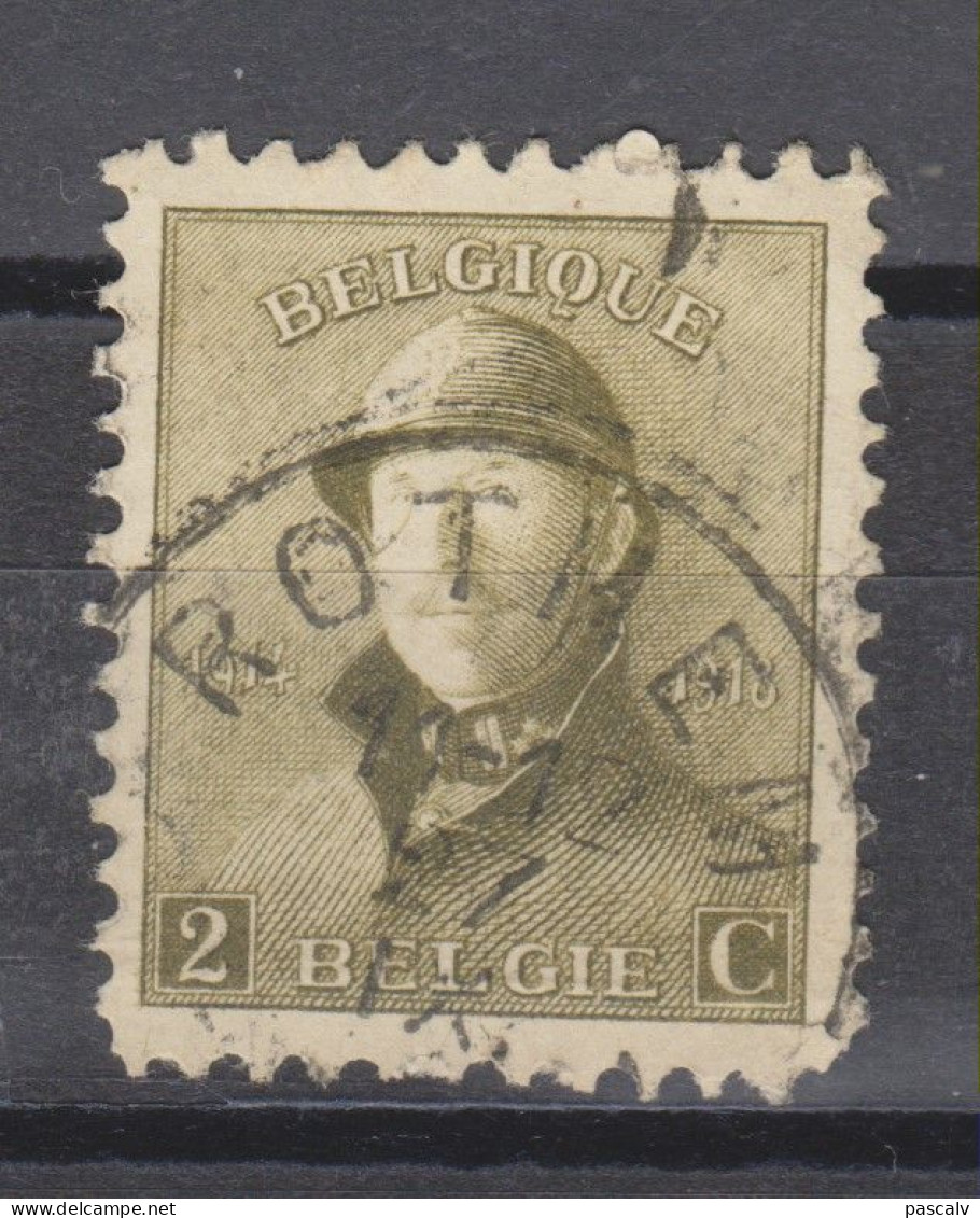 COB 166 Oblitération Centrale ROTHEM - 1919-1920 Albert Met Helm