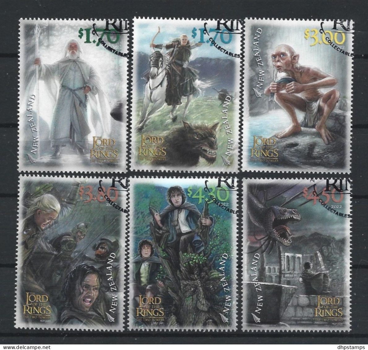 New Zealand 2022 The 2 Towers 20th Anniv. Y.T. 3710/3715  (0) - Used Stamps