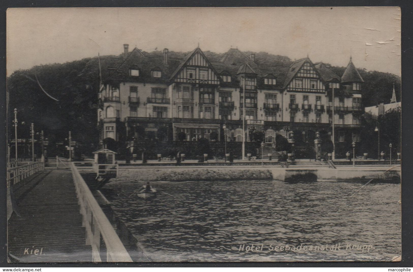 HOTEL SEEBADEANSTALT KRUPP /1906 FORO AK GELAUFEN / 2 BILDER (ref CP1142) - Kiel