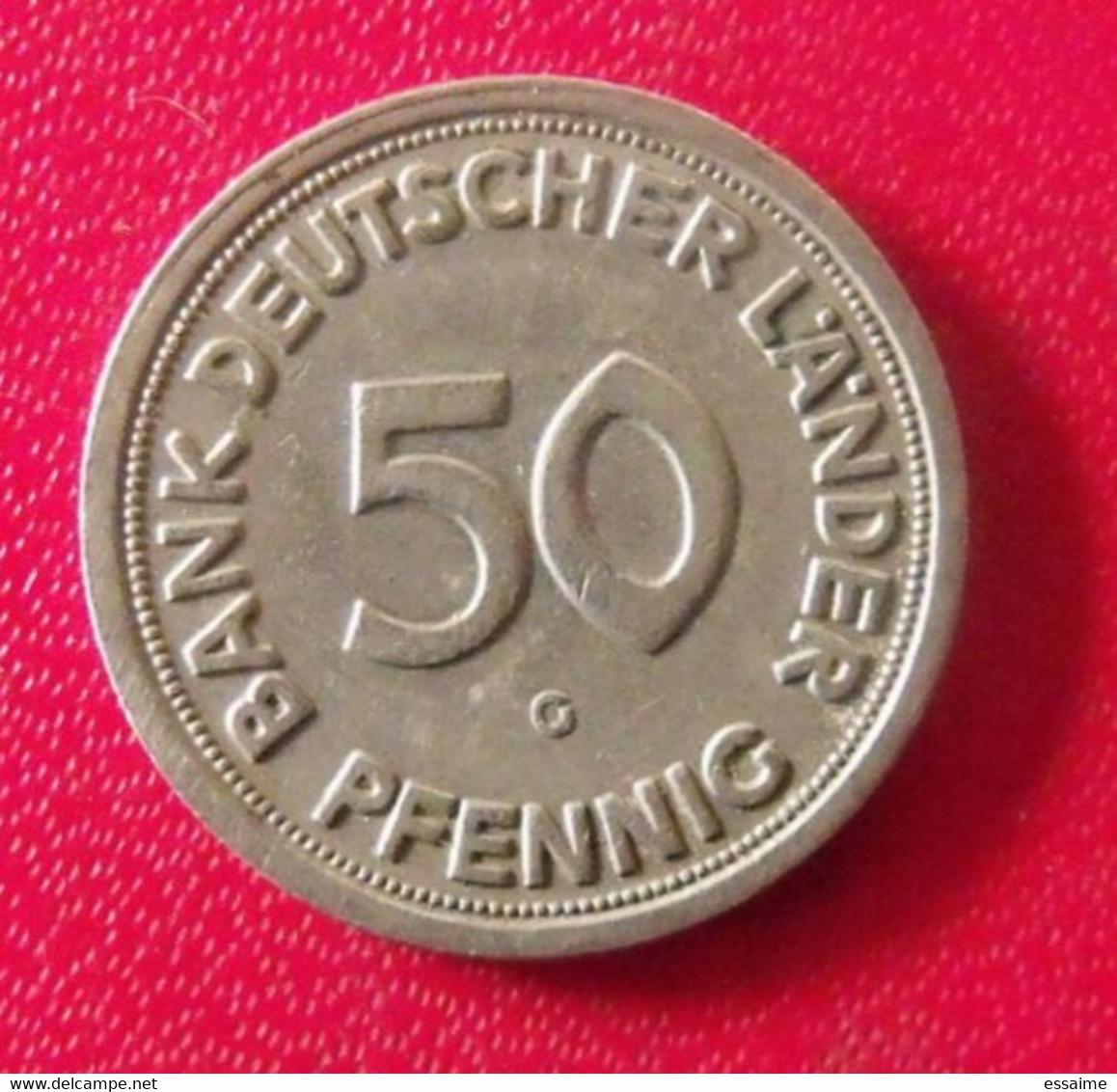 Allemagne Deutschland. 50 Pfennig Bank Deutscher Länder 1949 G - 50 Pfennig