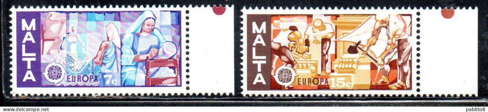 MALTA 1976 EUROPA CEPT UNITA COMPLETE SET SERIE COMPLETA MNH - Malta