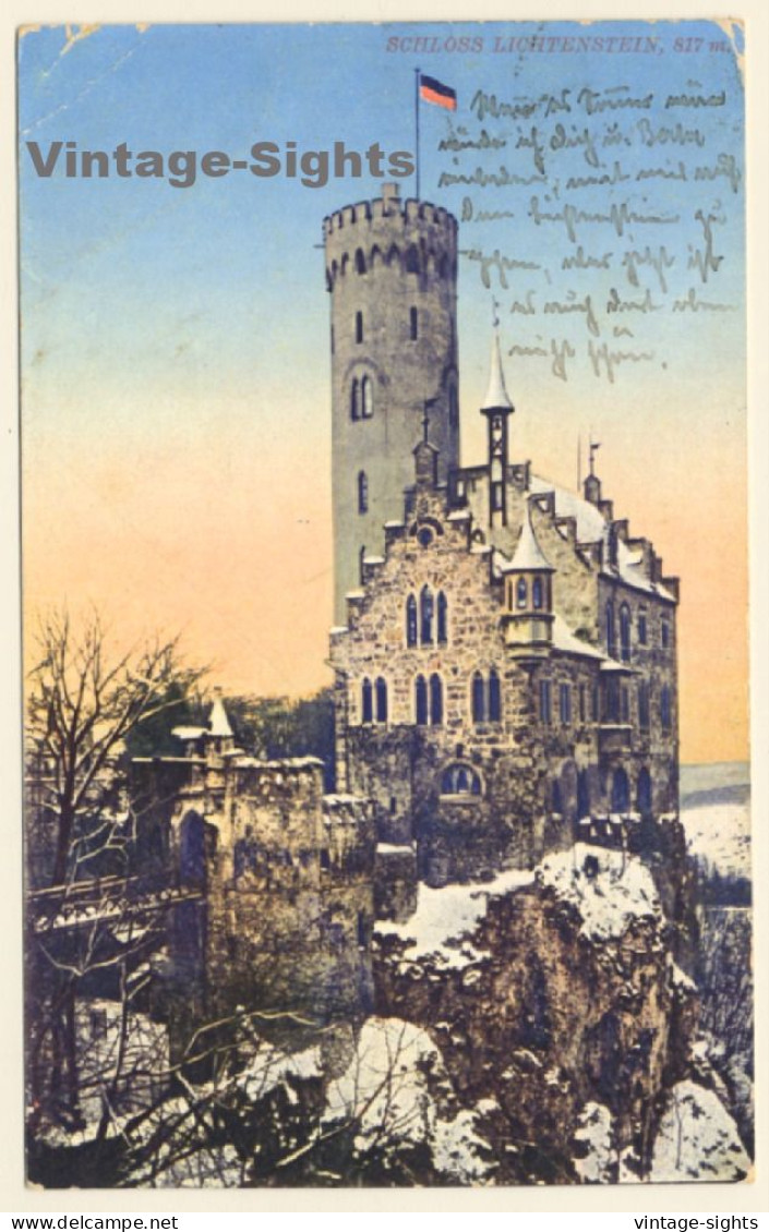 Honau / Germany: Schloss Lichtenstein (Vintage PC 1912) - Reutlingen