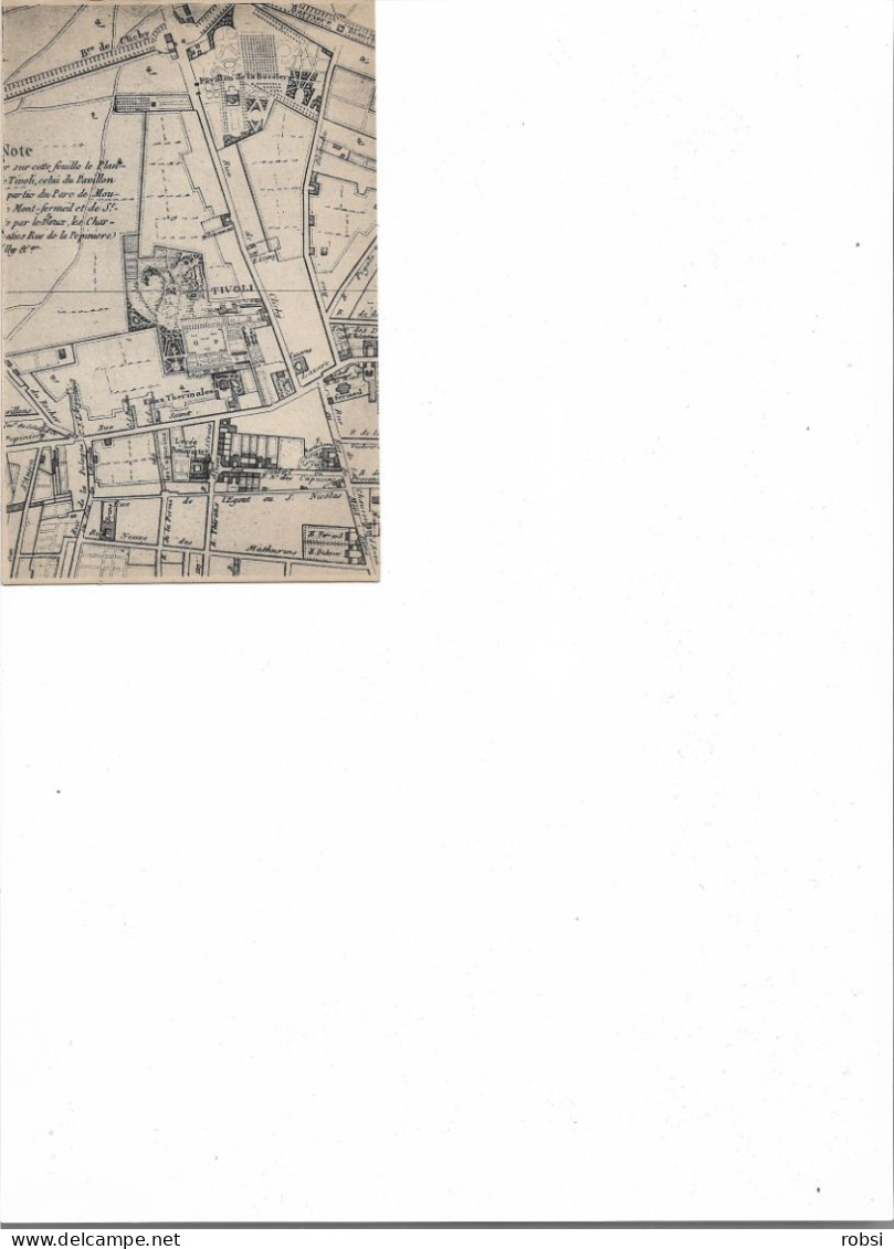 Paris XVII, Tivoli, Plan Du Quartier, En 1808,  D17.42 - Arrondissement: 17