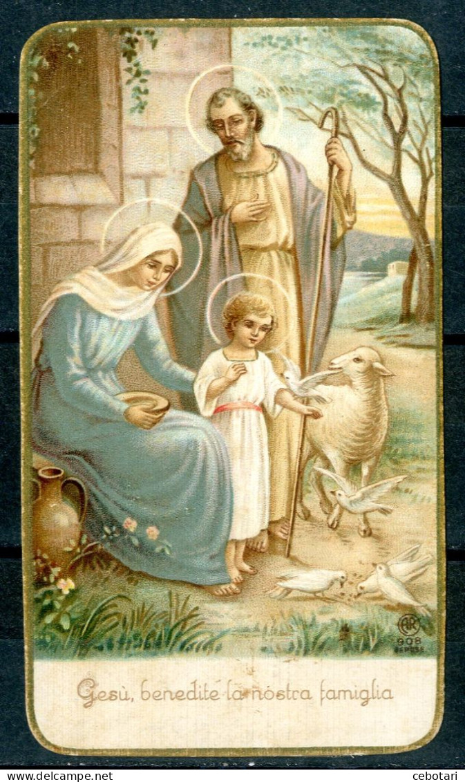 SANTINO - Sacra Famiglia - Santino.antico - Images Religieuses