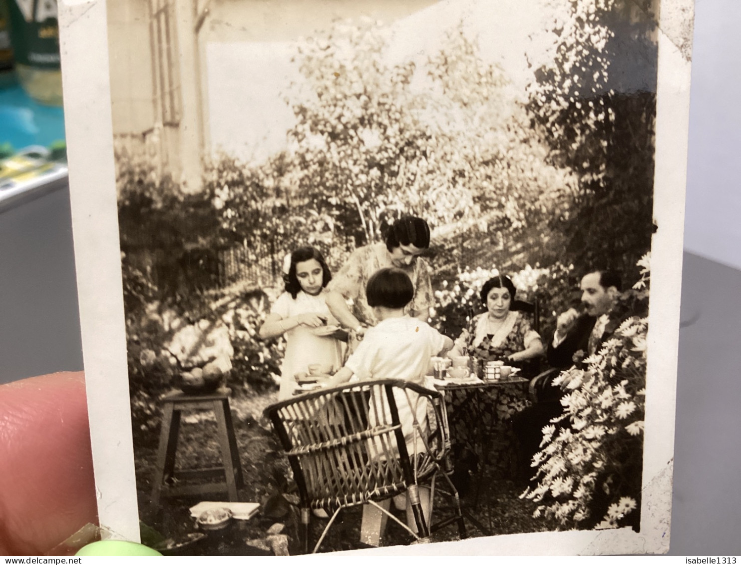 PHOTO SNAPSHOT 1930 Cannes Institution Sainte-Marie, Femme En Train De Servir Le Café, Le Goûter, Enfants, Fille, Garçon - Personas Anónimos