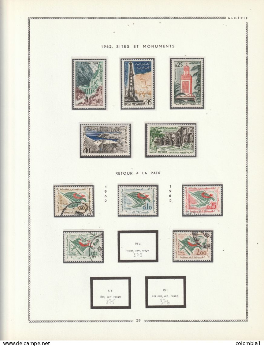 ALGERIE  Collection De 1962 à 1973 Neufs ** Et Ob (voir Description) - Algérie (1962-...)