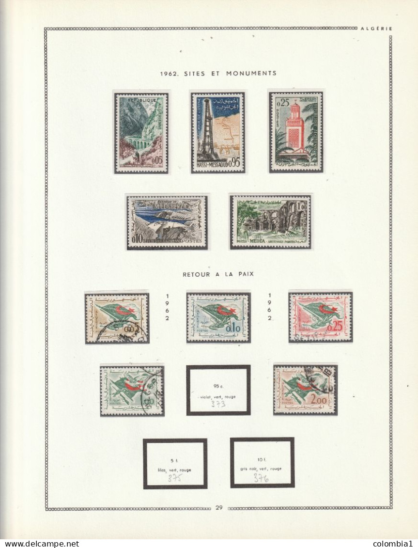 ALGERIE  Collection De 1962 à 1973 Neufs ** Et Ob (voir Description) - Argelia (1962-...)