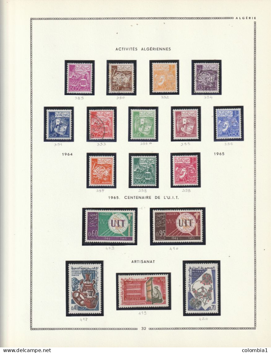 ALGERIE  Collection De 1962 à 1973 Neufs ** Et Ob (voir Description) - Algeria (1962-...)