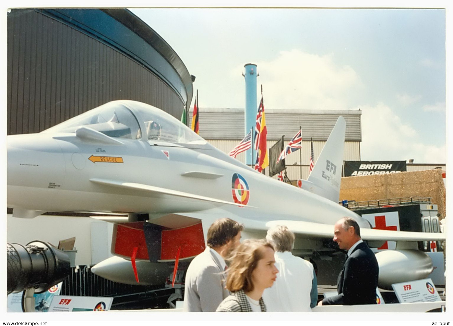 Photo - Eurofighter `Typhoon` - Salon De L'aviation Le Bourget Paris Air Show 1991 - Aviación