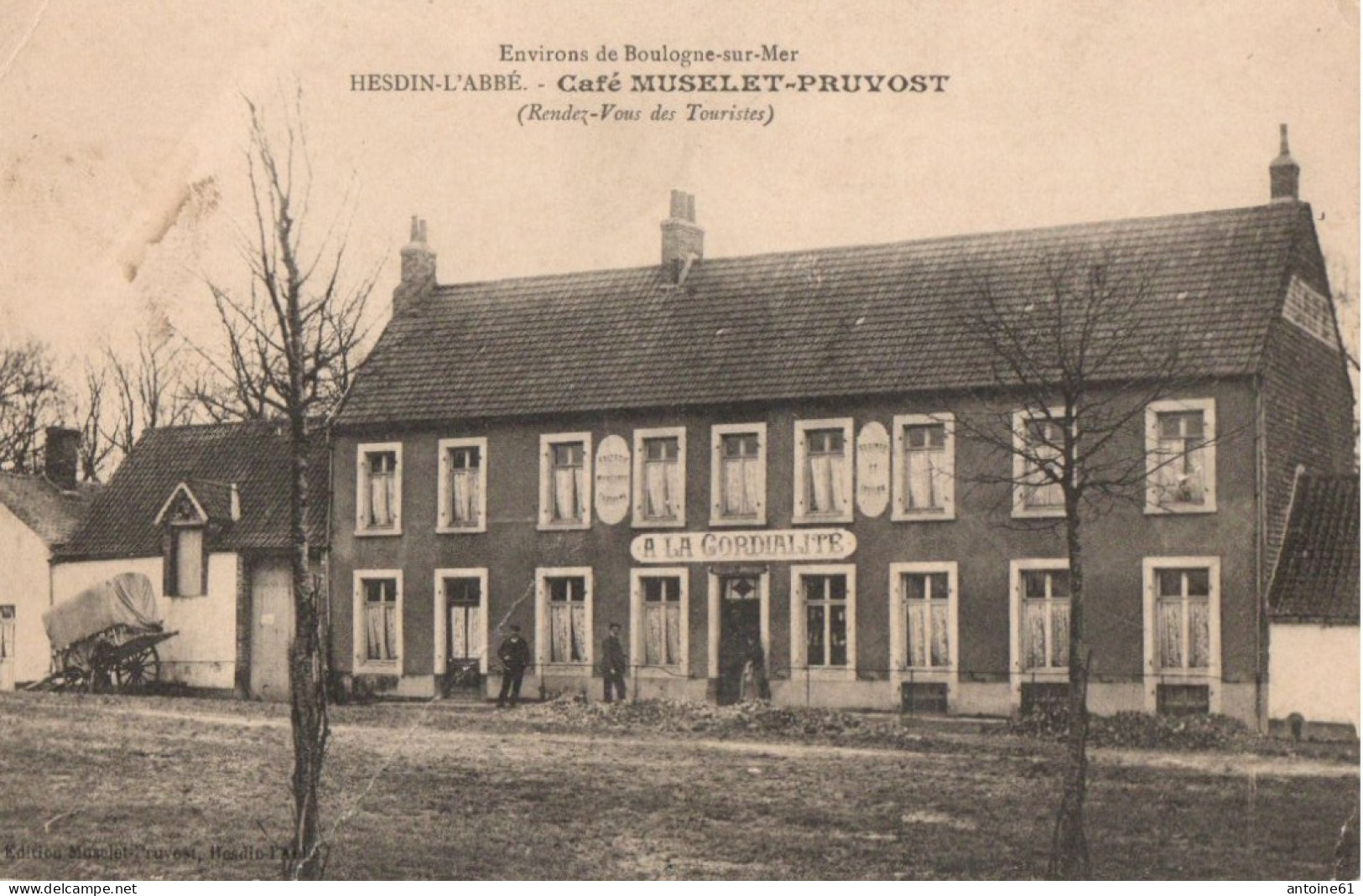 HESDIN-L'ABBE - Café MUSELET-PRUVOST (Rendez-vous Des Touristes) - Hesdin