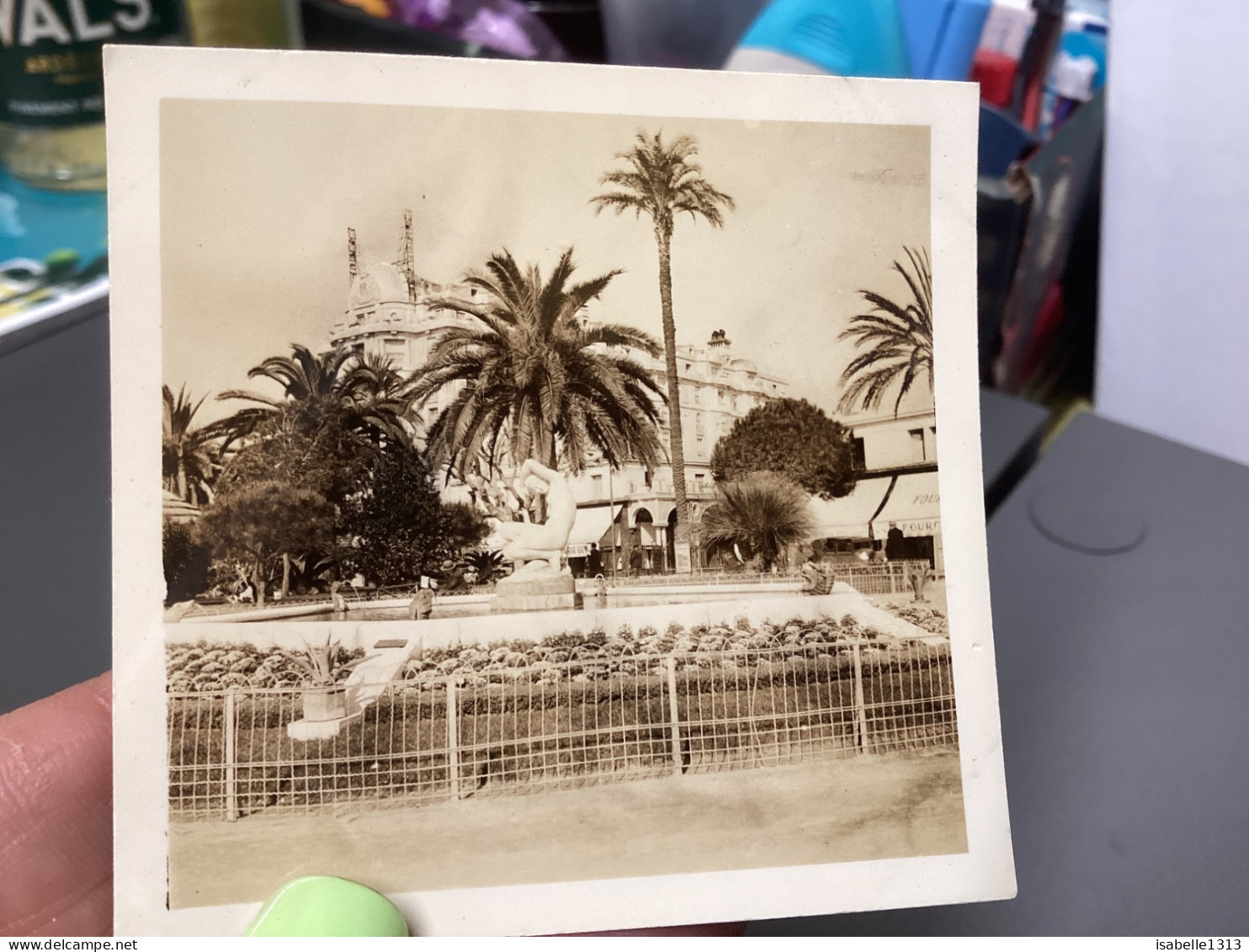 PHOTO SNAPSHOT 1930 Cannes La Baigneuse Hôtel, Bâtiment Palmier, Grand Hôtel Derrière La Baigneuse. - Lugares