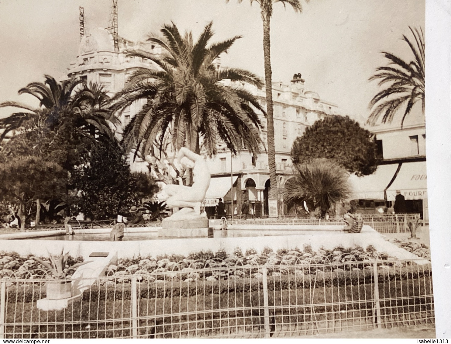 PHOTO SNAPSHOT 1930 Cannes La Baigneuse Hôtel, Bâtiment Palmier, Grand Hôtel Derrière La Baigneuse. - Lugares