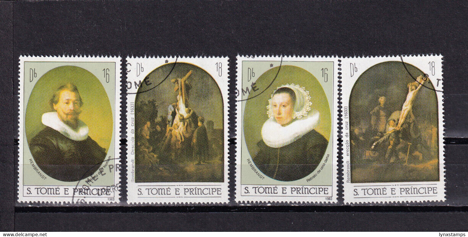 LI07 Sao Tome And Principe 1983 Paintings - Easter Used Stamps - Sao Tome Et Principe