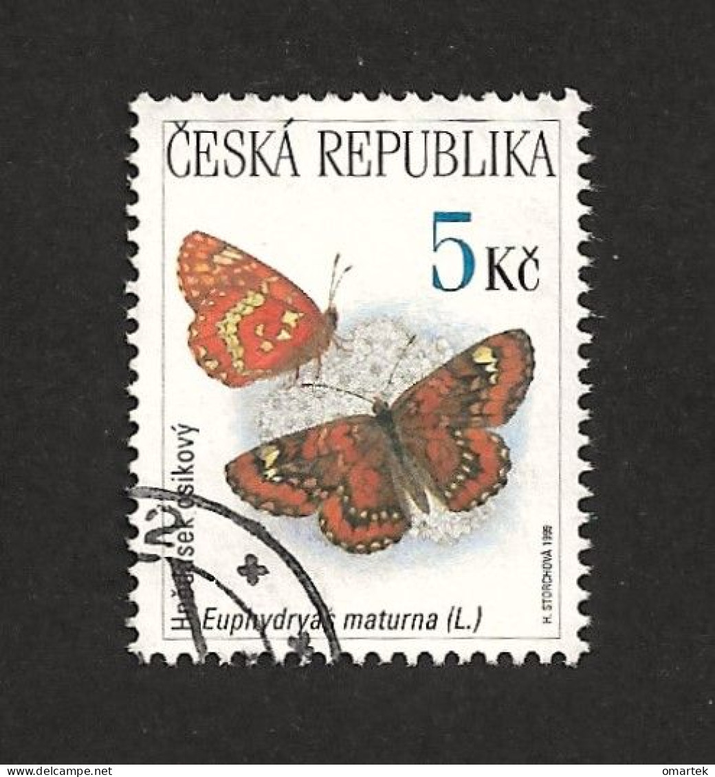 Czech Republic 1999 ⊙ Mi 210 Sc 3084 Butterflies, Schmetterling. Tschechische Republik - Gebraucht