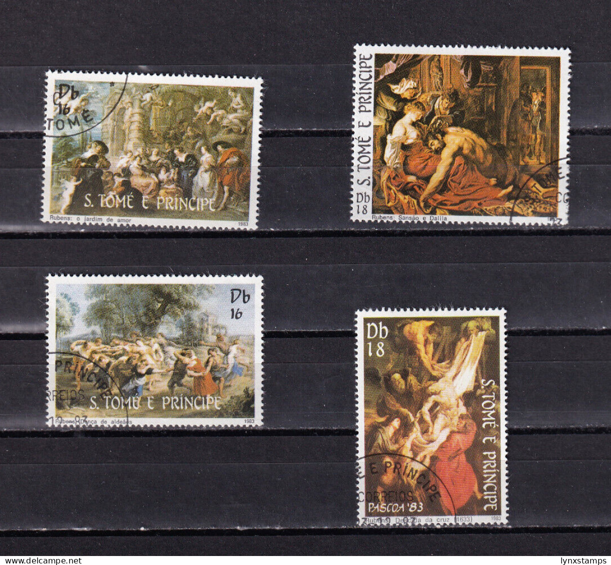 LI07 Sao Tome And Principe 1983 Paintings - Easter Used Stamps - Sao Tome Et Principe