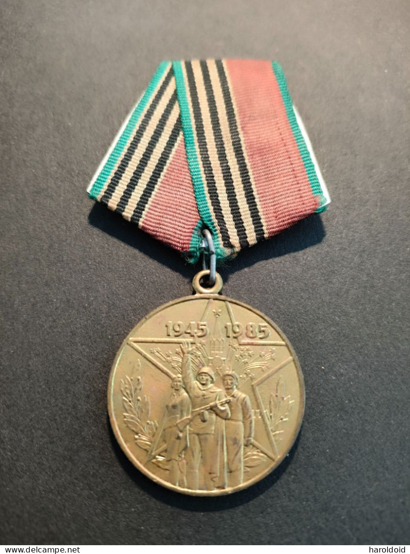 MEDAILLE RUSSE - 40 ANS DE VICTOIRE DE LA GRANDE GUERRE - Russie